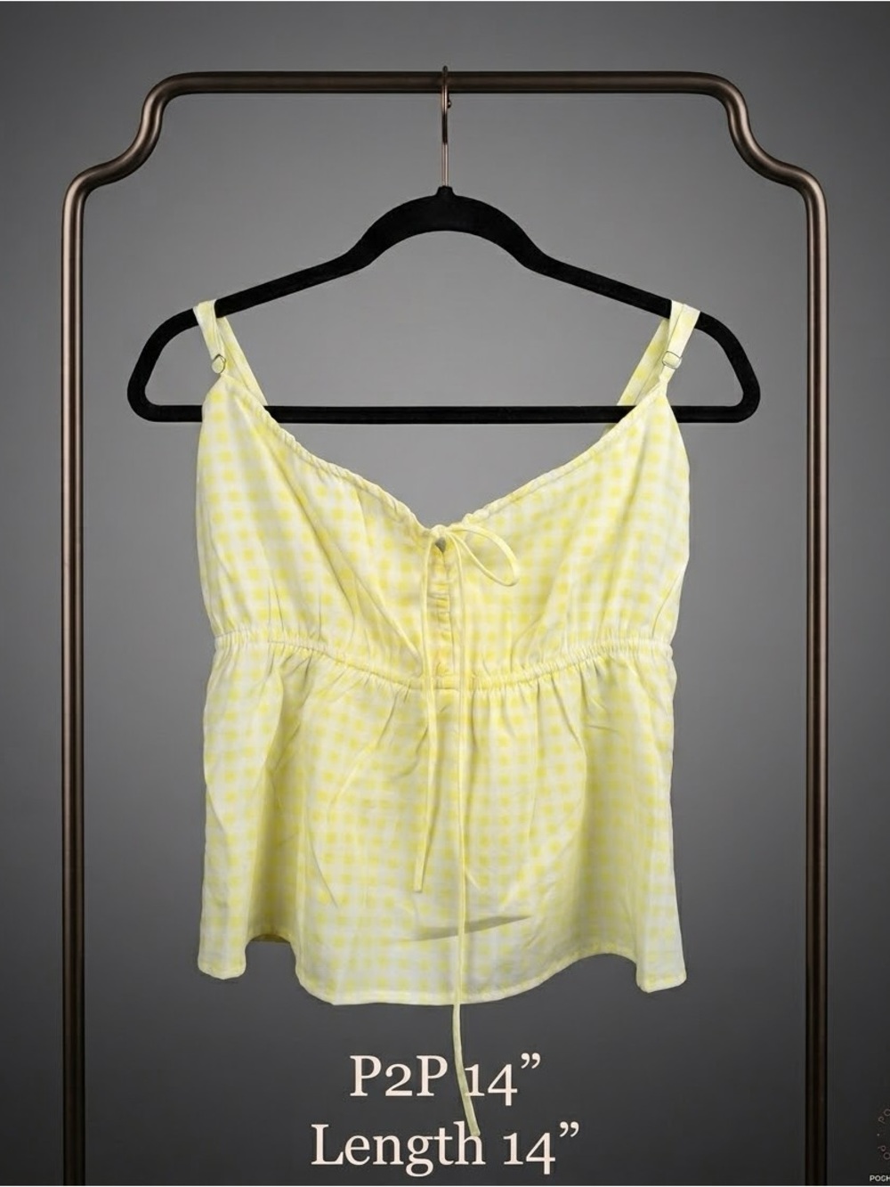 Juicy Couture gingham camisole crop top